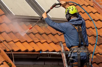 Démoussage et hydrofuge de toiture à Sainte-Fortunade